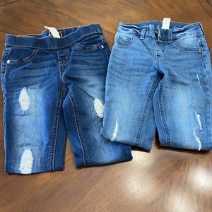 Used distressed jeggings